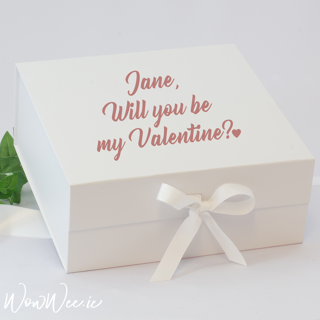 Personalised Valentine's Day Keepsake Box - Will you be my Valentine?